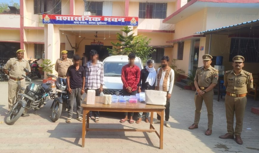 अवैध देह व्यापार में लिप्त 5 युवक और एक युवती गिरफ्तार